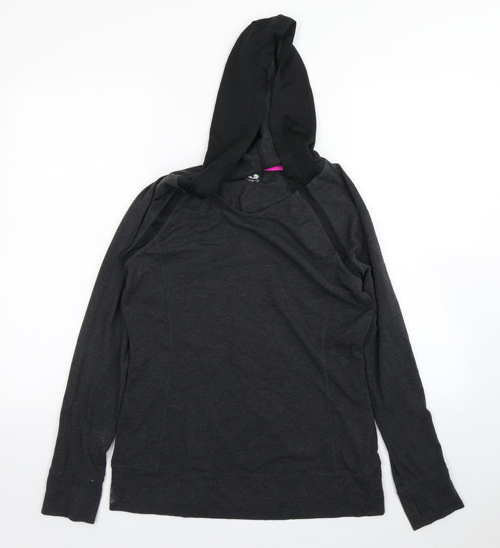 Athletic Works Womens Grey  Cotton Pullover Hoodie Size M