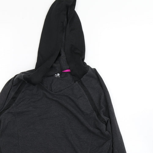 Athletic Works Womens Grey  Cotton Pullover Hoodie Size M