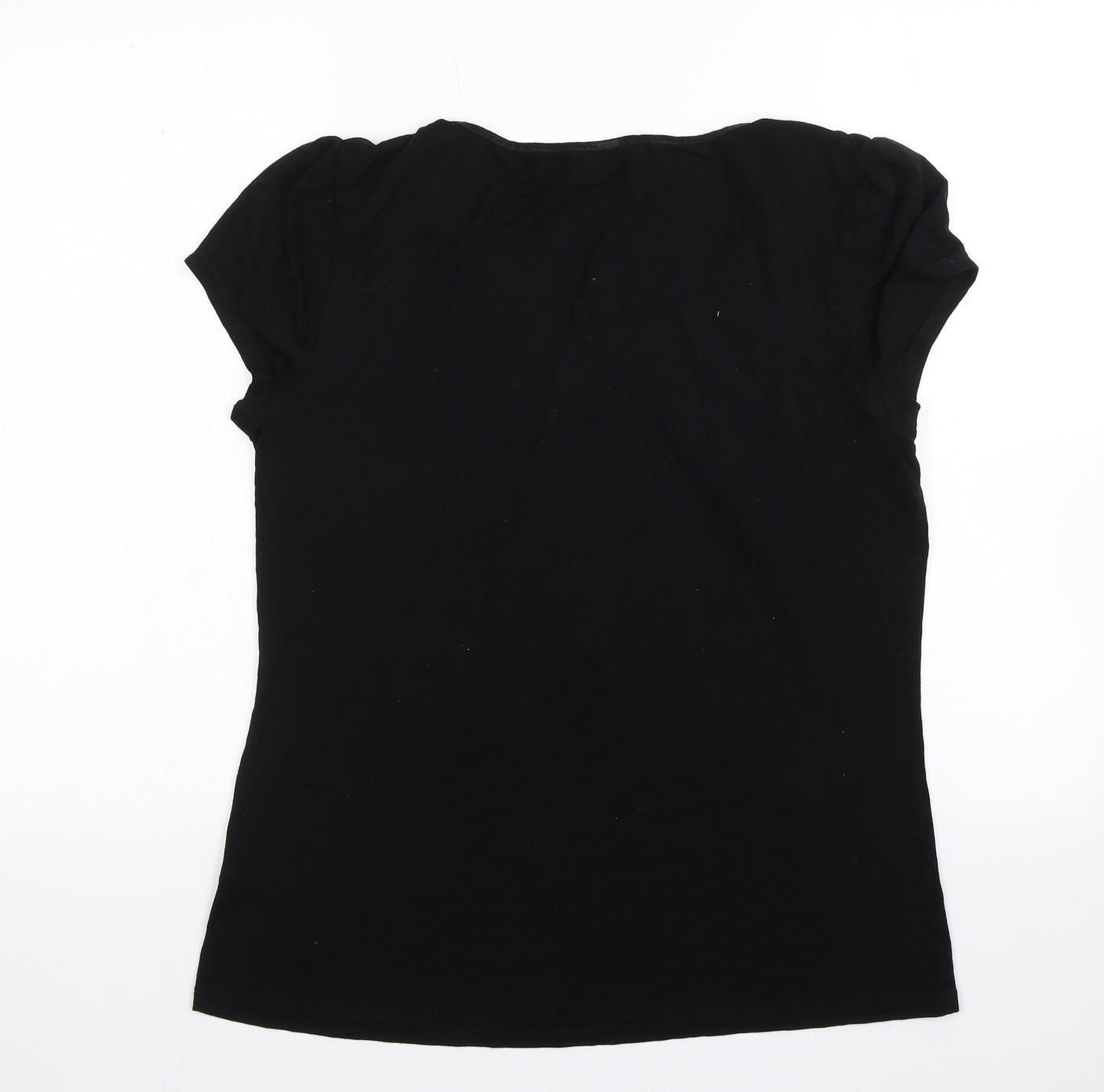 George Womens Black  Viscose Top Pyjama Top Size 16