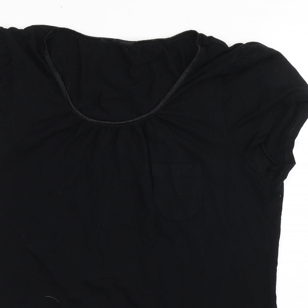 George Womens Black  Viscose Top Pyjama Top Size 16