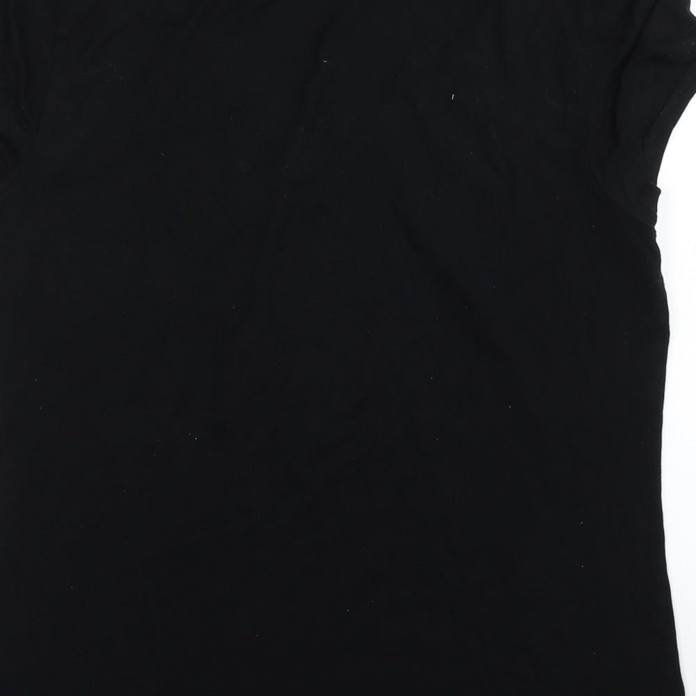 George Womens Black  Viscose Top Pyjama Top Size 16