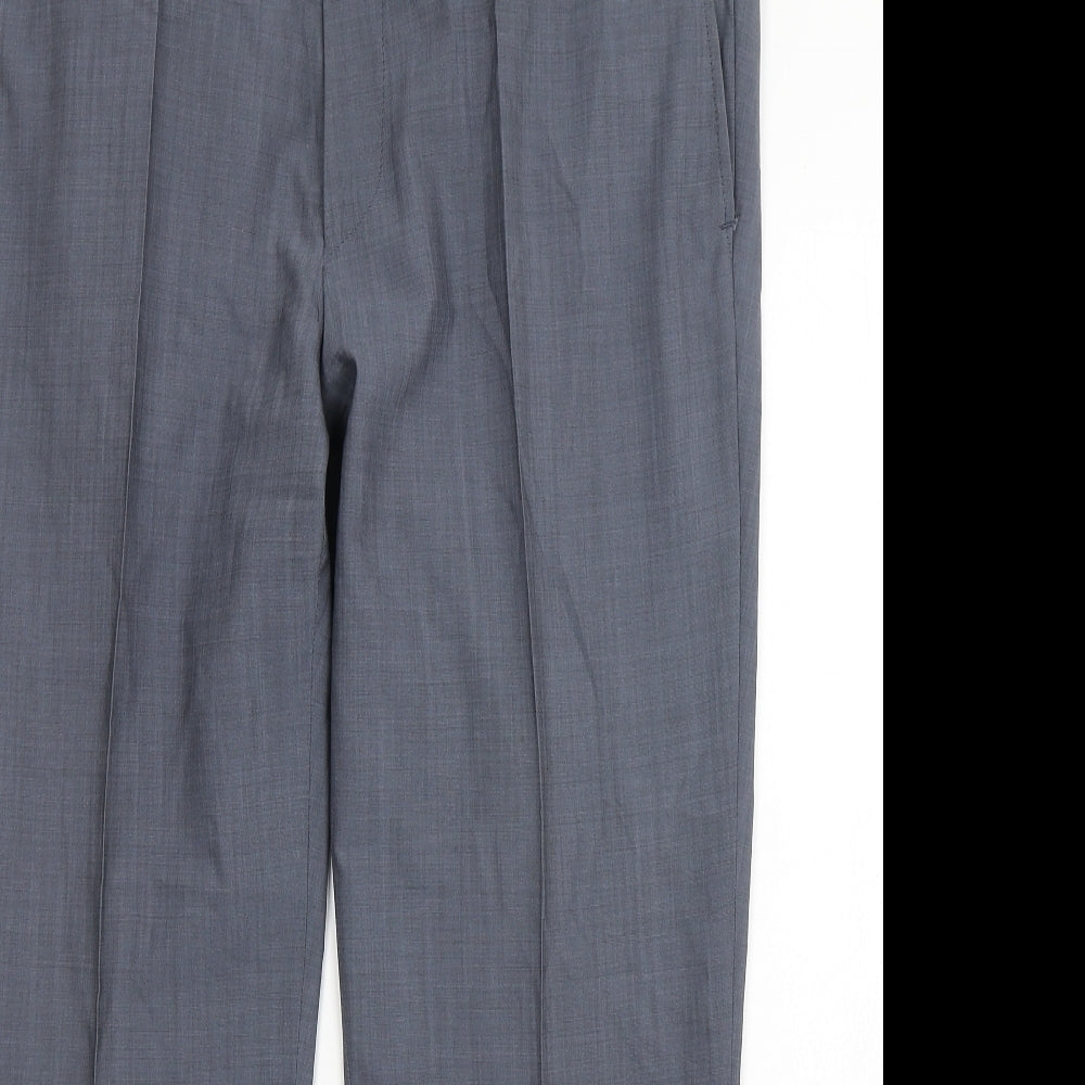 Atelier Gardeur Mens Blue  Wool Trousers  Size 40 L28 in Regular