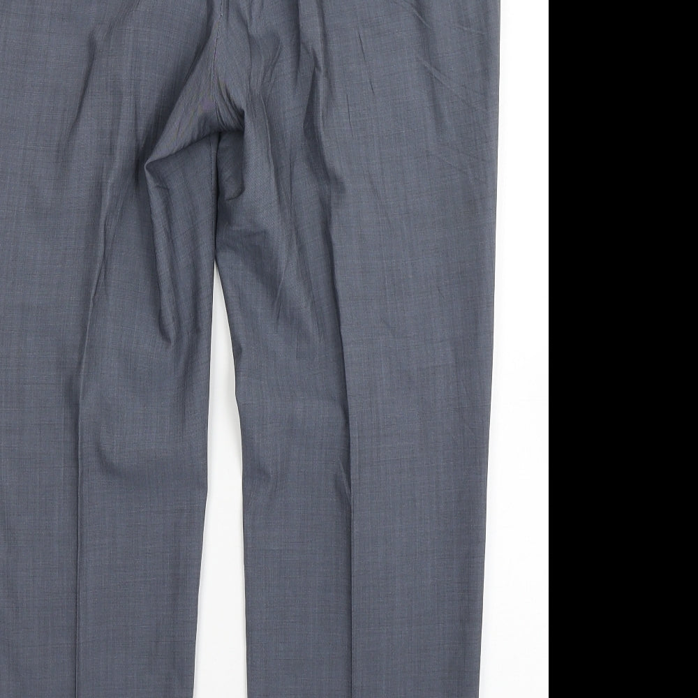 Atelier Gardeur Mens Blue  Wool Trousers  Size 40 L28 in Regular