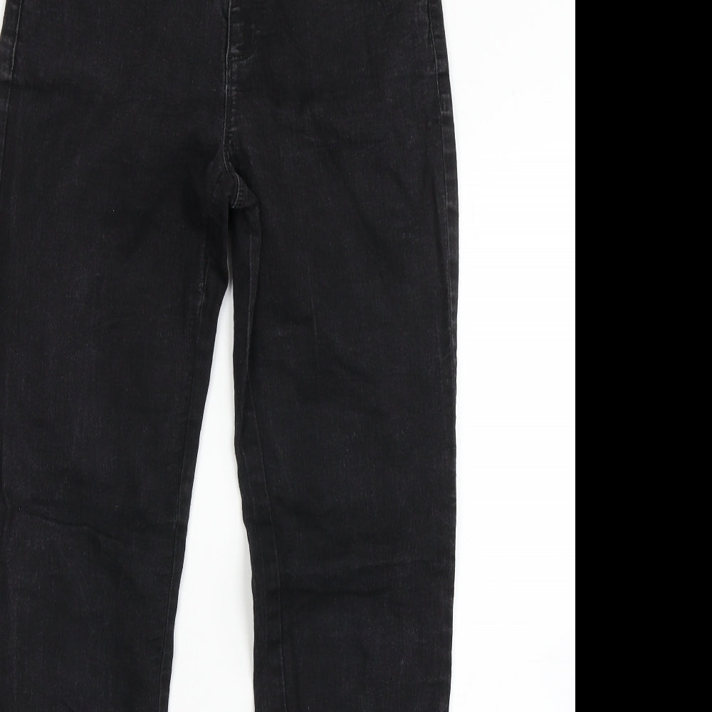 Dorothy Perkins Womens Black  Cotton Skinny Jeans Size 12 L32 in Regular