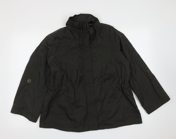 New Look Womens Green   Jacket  Size 16  Zip