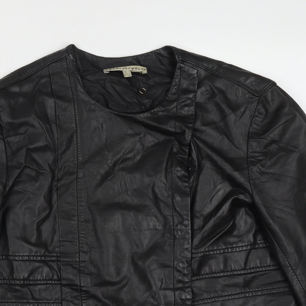 Twenty8Twelve Womens Black   Jacket  Size 10  Button