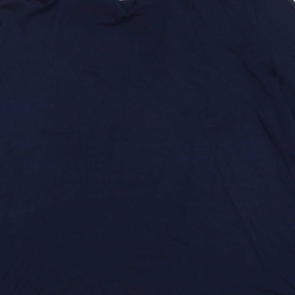 TU Womens Blue  Polyester Blend Basic Blouse Size 18 Collared