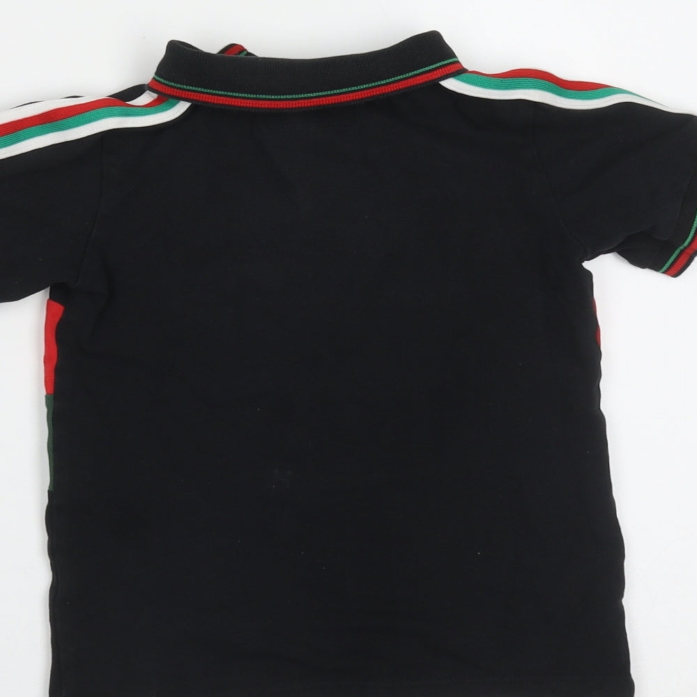 NEXT Boys Black  Cotton Basic Polo Size 3 Years Collared