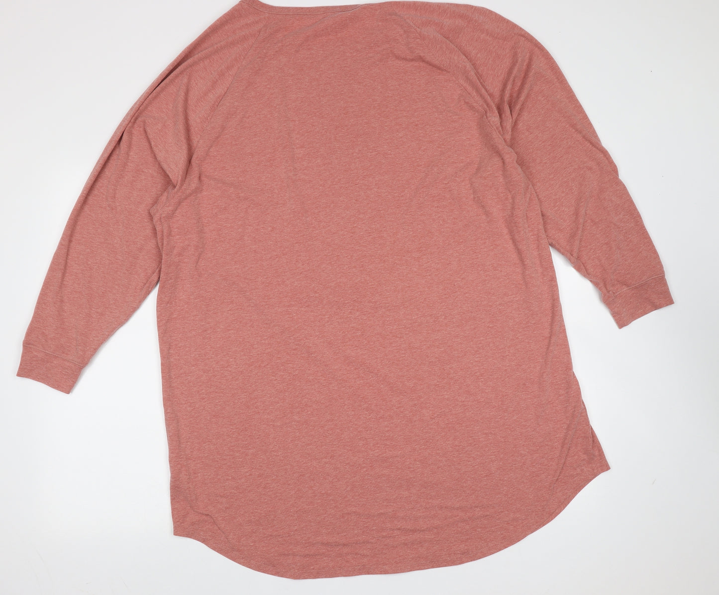 day dreams & duvet days Womens Pink Solid Polyester Top Nightshirt Size 20   - Not Going out