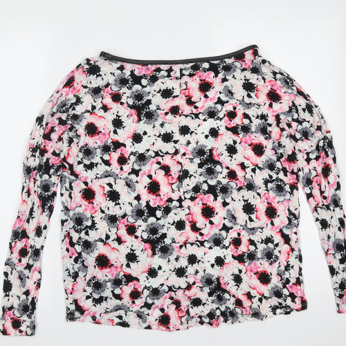 George Womens Multicoloured Floral Viscose Basic Blouse Size 8 Round Neck