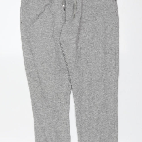 ASOS Womens Grey  Cotton Jogger Trousers Size 6 L27 in Regular Drawstring
