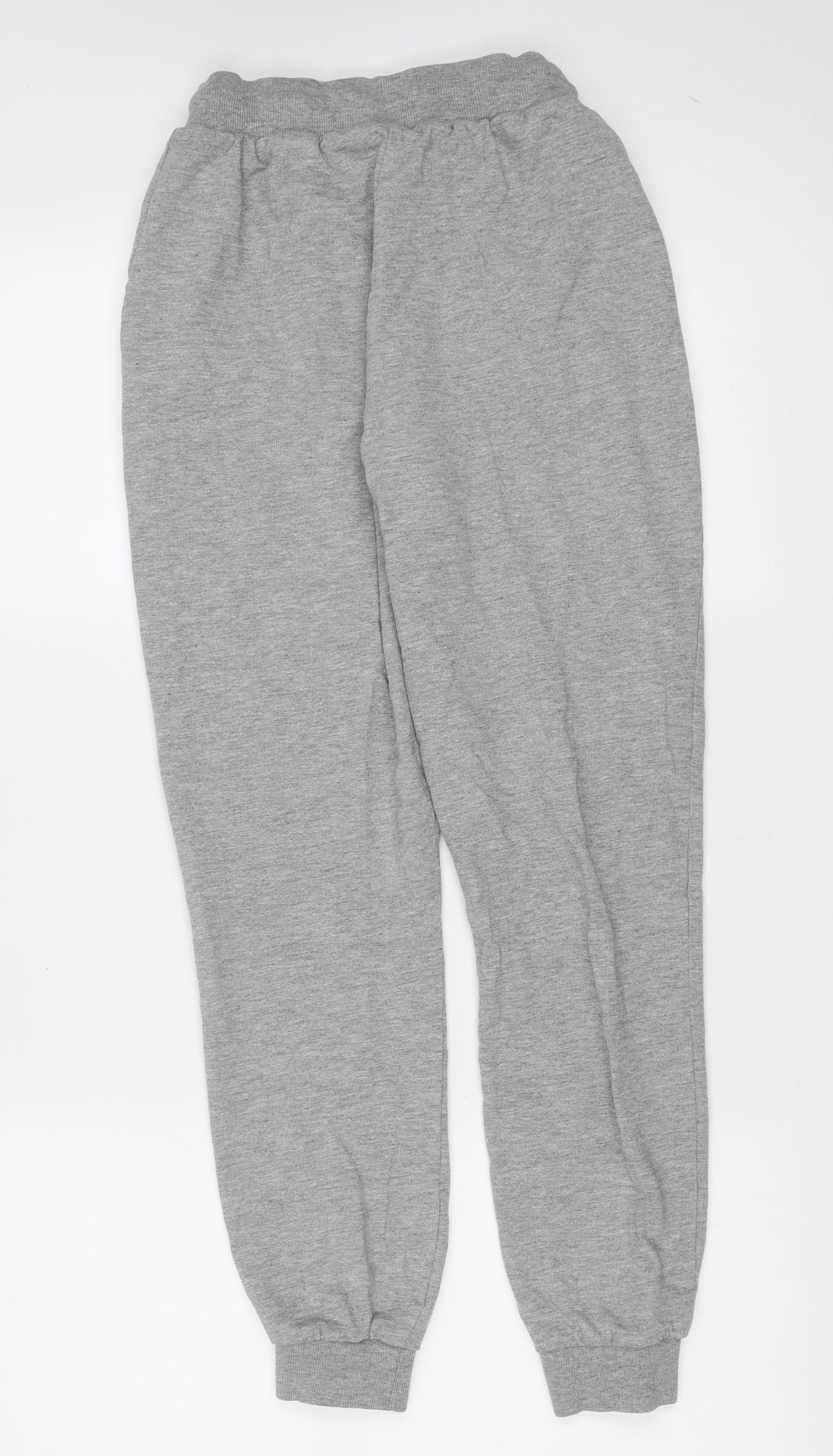 ASOS Womens Grey  Cotton Jogger Trousers Size 6 L27 in Regular Drawstring
