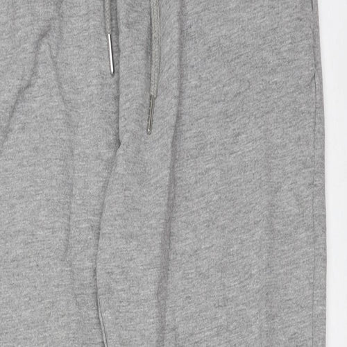 ASOS Womens Grey  Cotton Jogger Trousers Size 6 L27 in Regular Drawstring