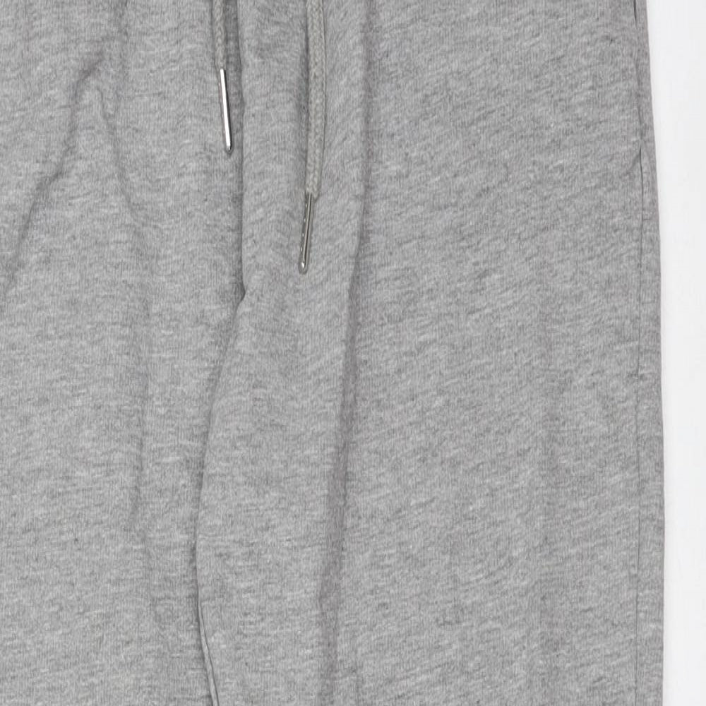 ASOS Womens Grey  Cotton Jogger Trousers Size 6 L27 in Regular Drawstring