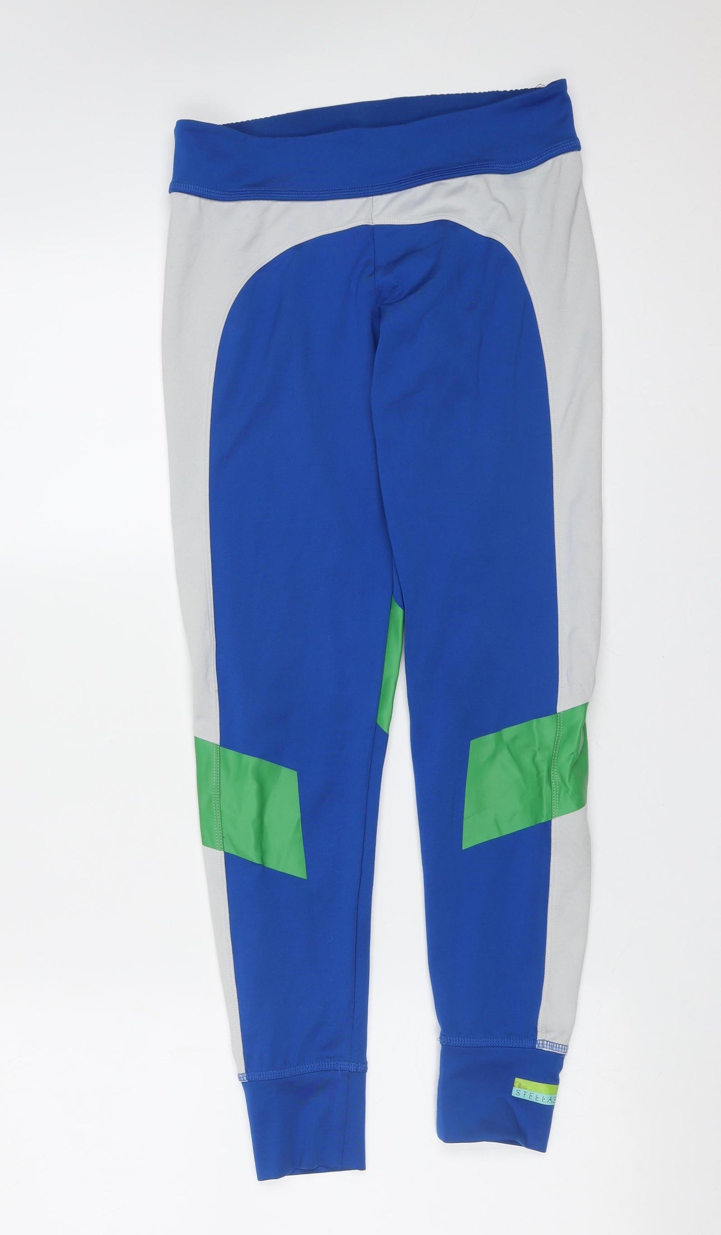 adidas Womens Blue  Polyester Compression Leggings Size S L28 in Extra-Slim  - stella mccartney
