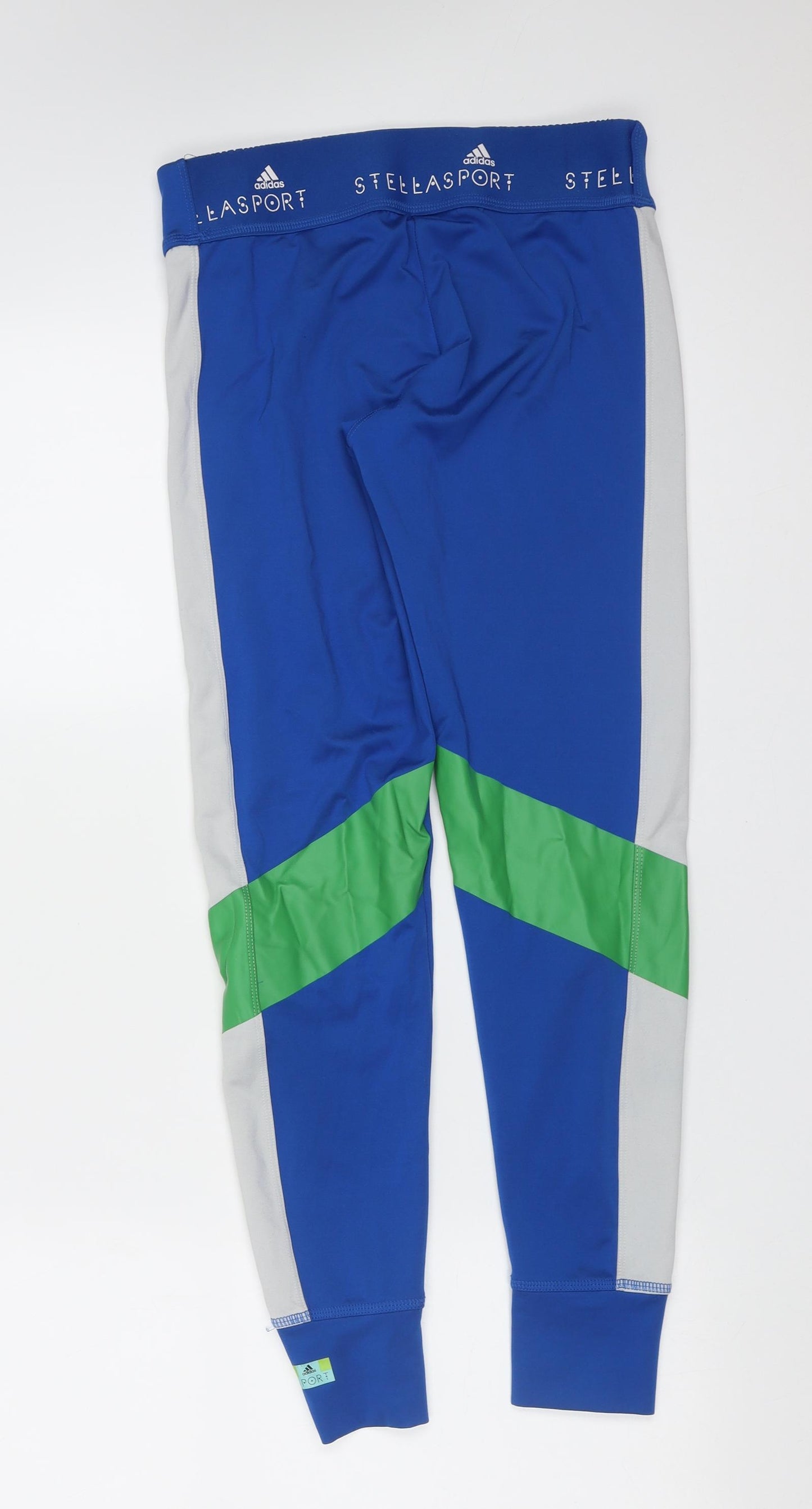 adidas Womens Blue  Polyester Compression Leggings Size S L28 in Extra-Slim  - stella mccartney