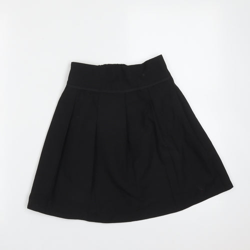 TU Girls Black  Polyester A-Line Skirt Size 9 Years  Regular  - school