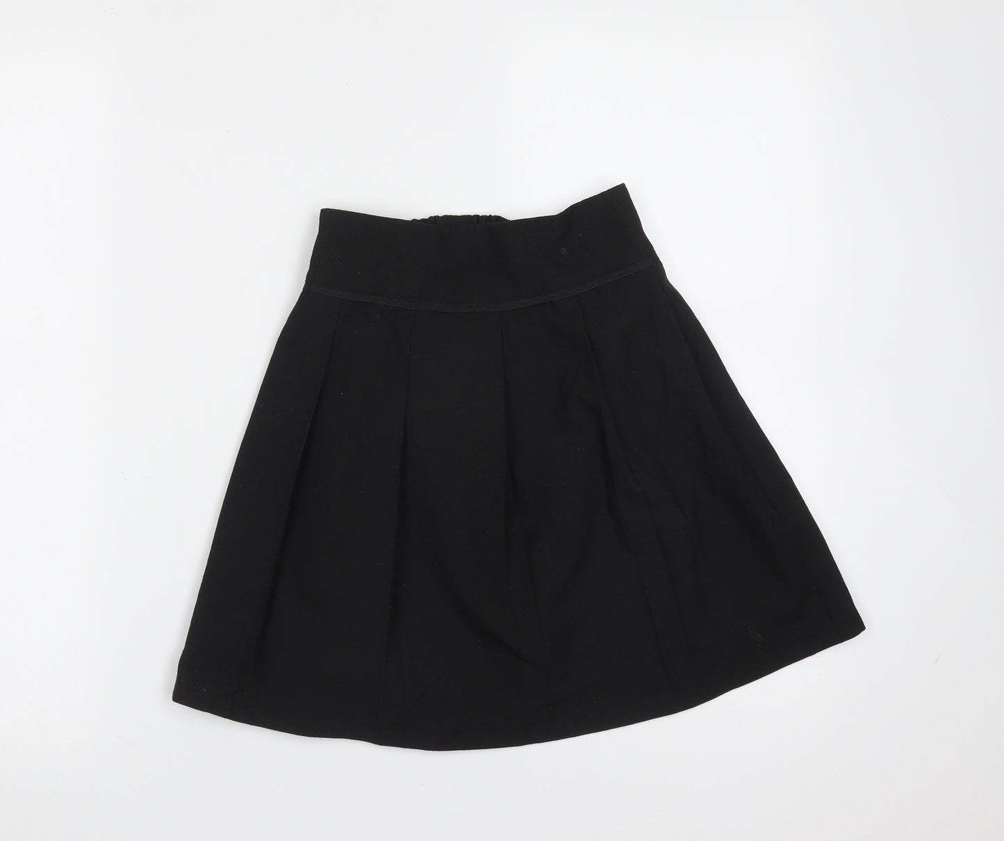 TU Girls Black  Polyester A-Line Skirt Size 9 Years  Regular  - school
