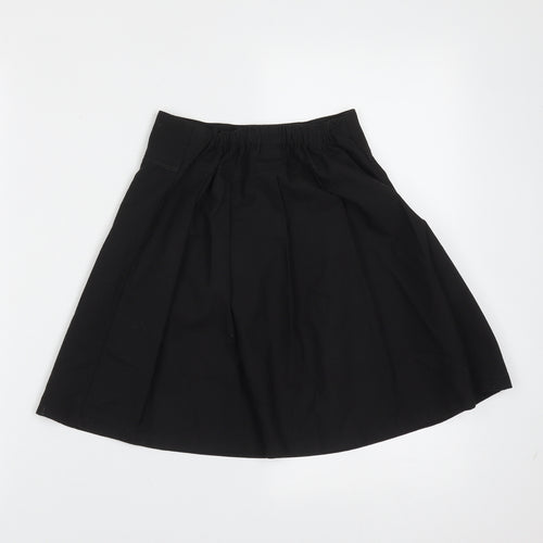 TU Girls Black  Polyester A-Line Skirt Size 9 Years  Regular  - school