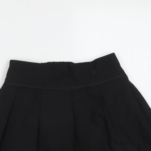 TU Girls Black  Polyester A-Line Skirt Size 9 Years  Regular  - school