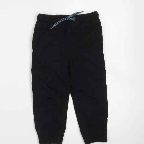 Lupilu Boys Black  Cotton Jogger Trousers Size 2 Years  Regular