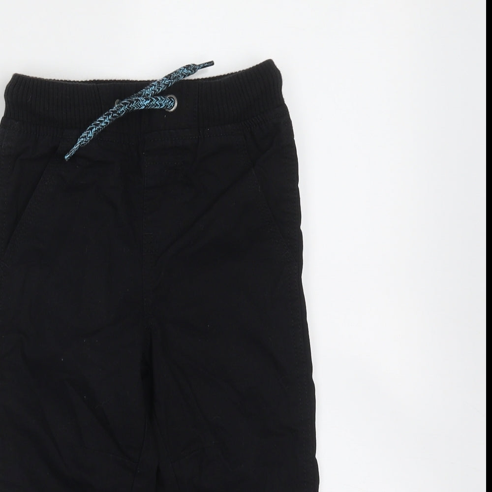 Lupilu Boys Black  Cotton Jogger Trousers Size 2 Years  Regular
