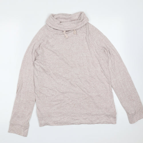 Avenue Womens Pink Roll Neck  Viscose Pullover Jumper Size 8