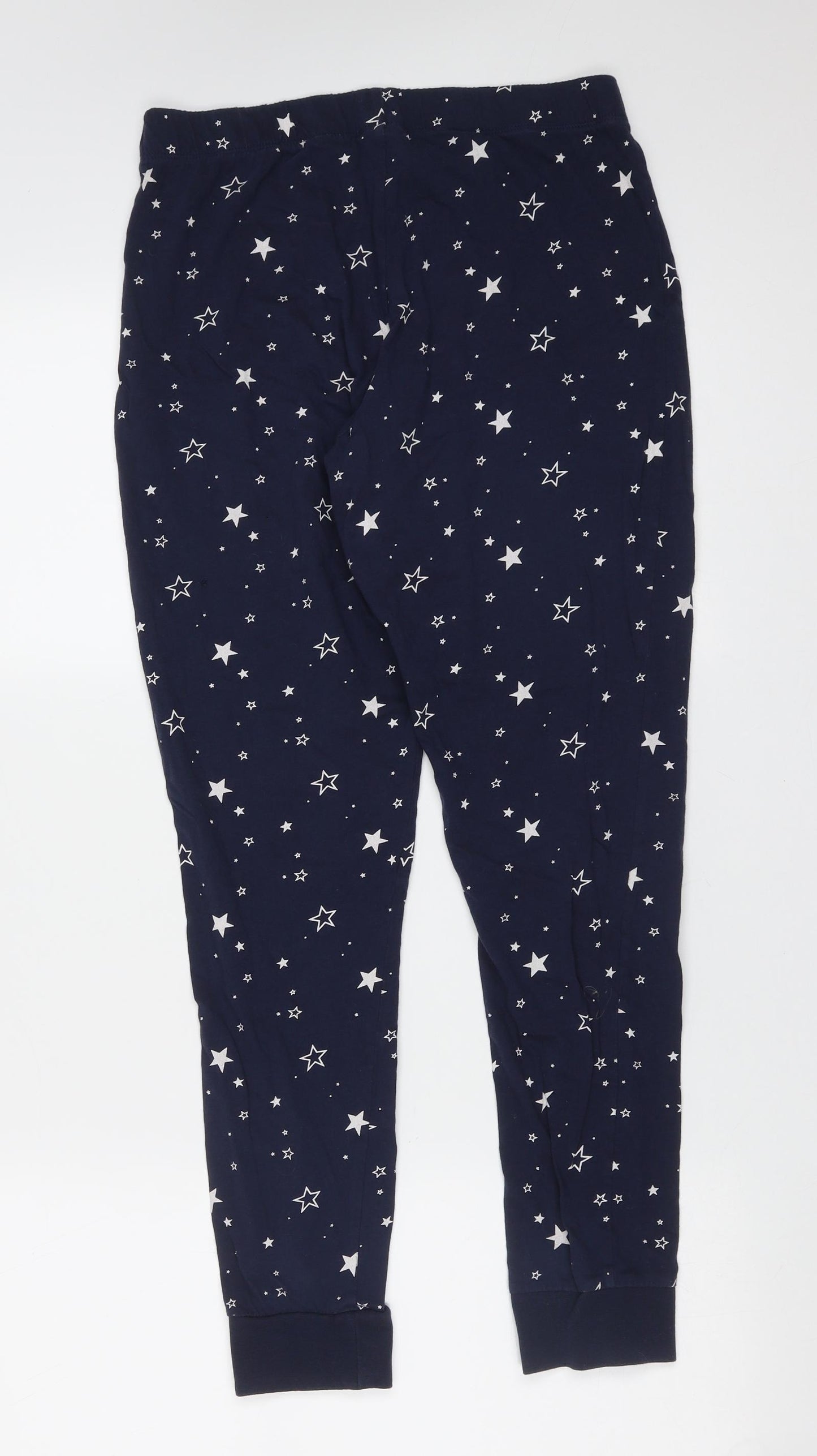 H&M Womens Blue Geometric Cotton  Pyjama Pants Size 16   - stars