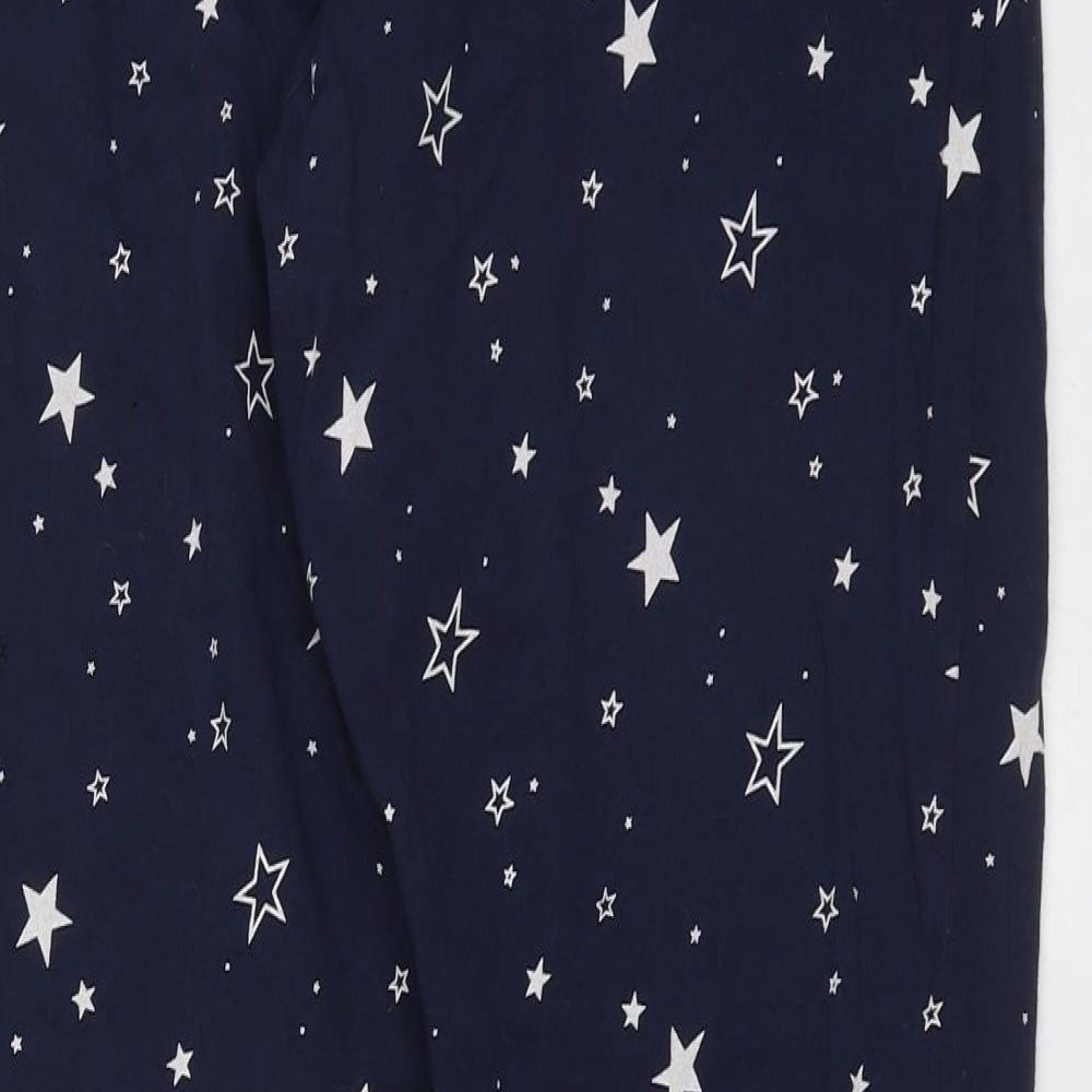 H&M Womens Blue Geometric Cotton  Pyjama Pants Size 16   - stars