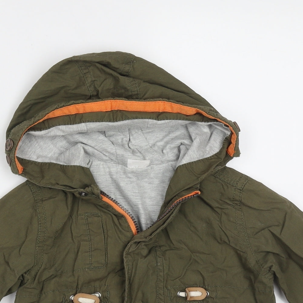 F&F Boys Green   Jacket  Size 12-18 Months   Zip