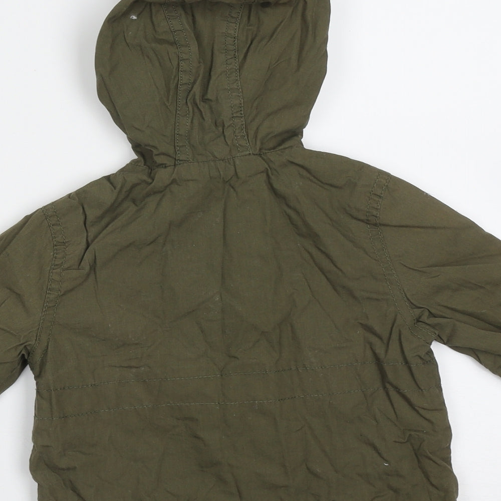 F&F Boys Green   Jacket  Size 12-18 Months   Zip