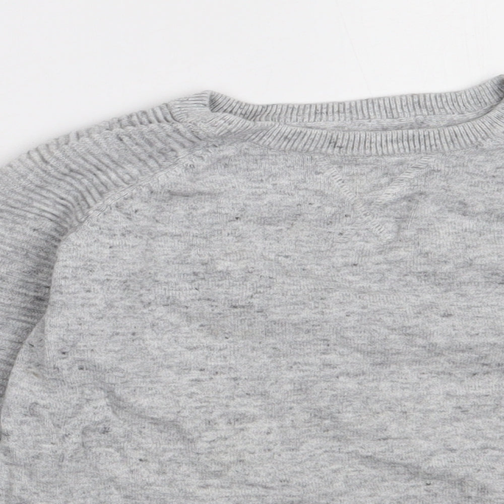 Marks and Spencer Boys Grey  Cotton Pullover Sweatshirt Size 6-7 Years  Pullover - Paddington Bear