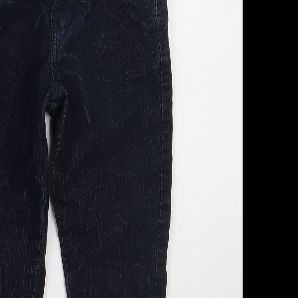Marks and Spencer Boys Blue  Cotton Straight Jeans Size 5-6 Years  Regular Button