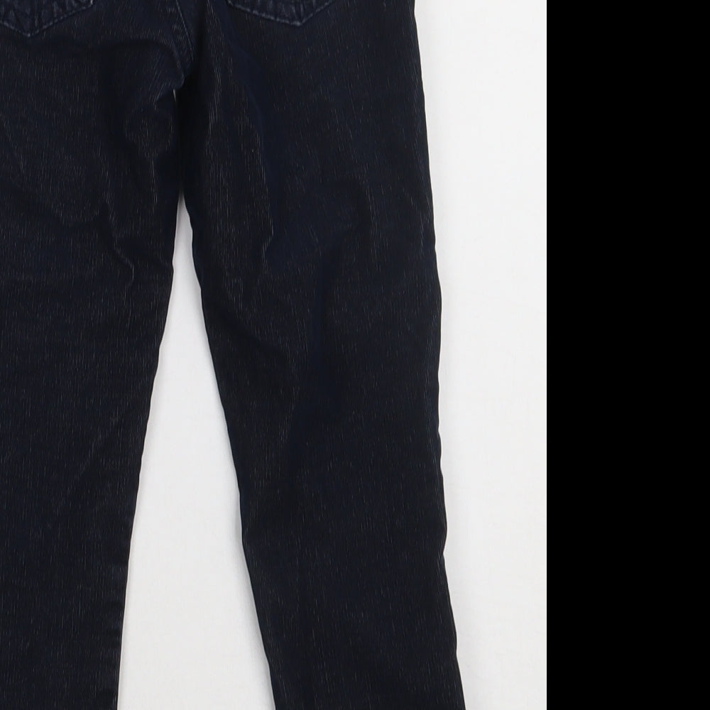Marks and Spencer Boys Blue  Cotton Straight Jeans Size 5-6 Years  Regular Button