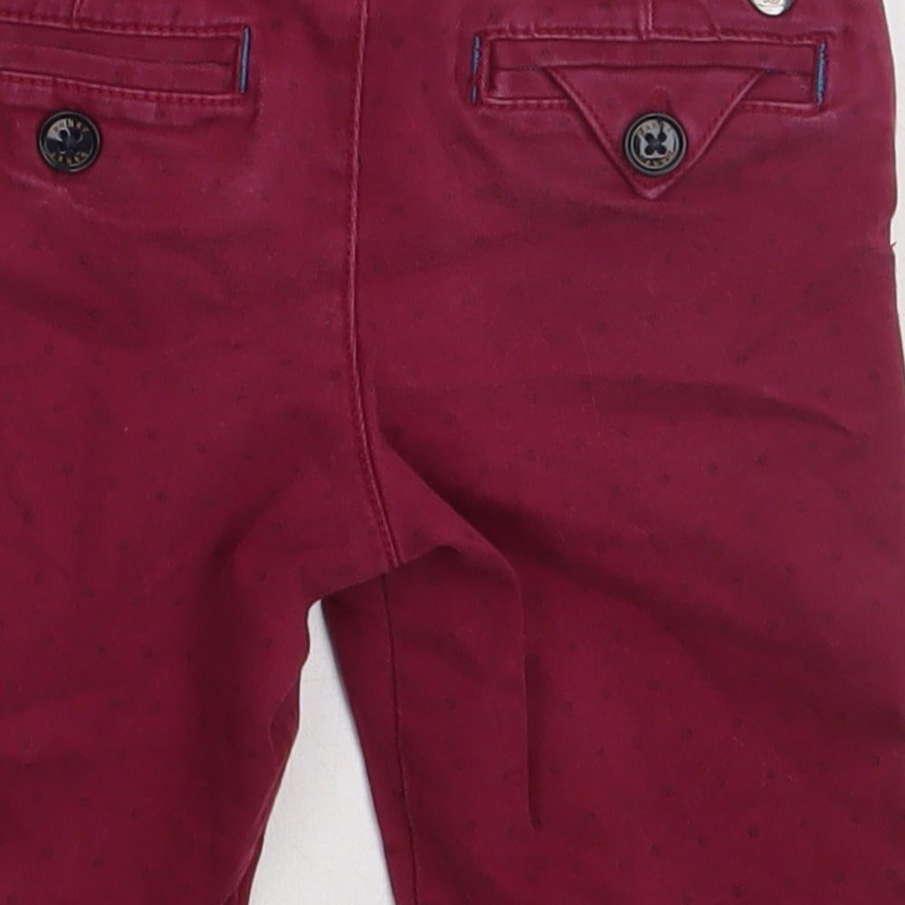 Ted Baker Boys Purple Polka Dot Cotton Bermuda Shorts Size 2-3 Years  Regular Buckle