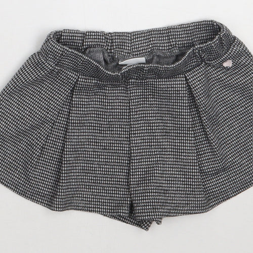 Fagottino Girls Black  Polyester Skater Skort Size 2 Years  Regular Pull On