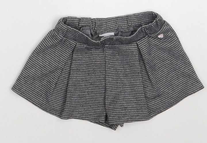 Fagottino Girls Black  Polyester Skater Skort Size 2 Years  Regular Pull On