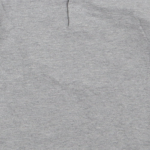primgle Girls Grey  Cotton Basic Casual Size 2-3 Years Crew Neck Buckle - my baby star