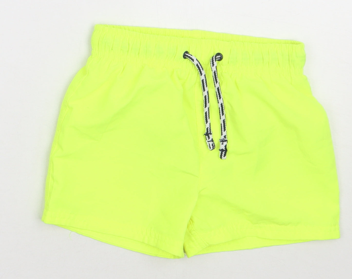 George Boys Yellow  Polyester Sweat Shorts Size 2-3 Years  Regular Tie