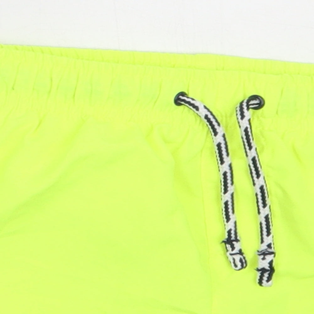 George Boys Yellow  Polyester Sweat Shorts Size 2-3 Years  Regular Tie
