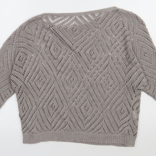 Preworn Womens Brown  Viscose Pullover Sweatshirt Size S  Pullover