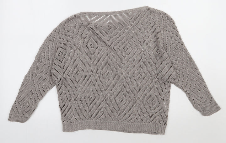 Preworn Womens Brown  Viscose Pullover Sweatshirt Size S  Pullover