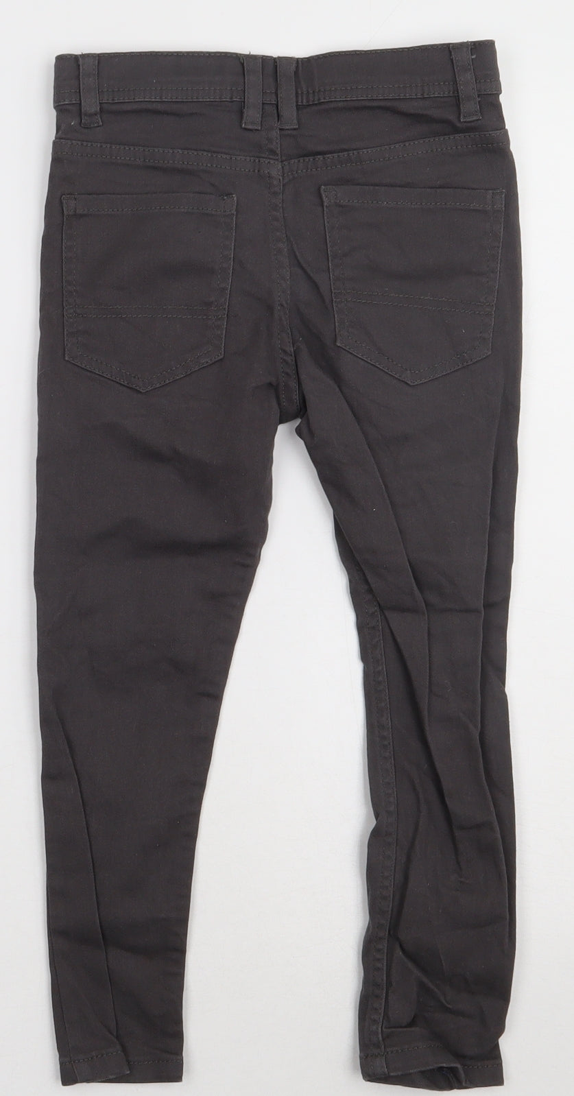 Primark Boys Grey  Cotton Skinny Jeans Size 6-7 Years  Regular Button