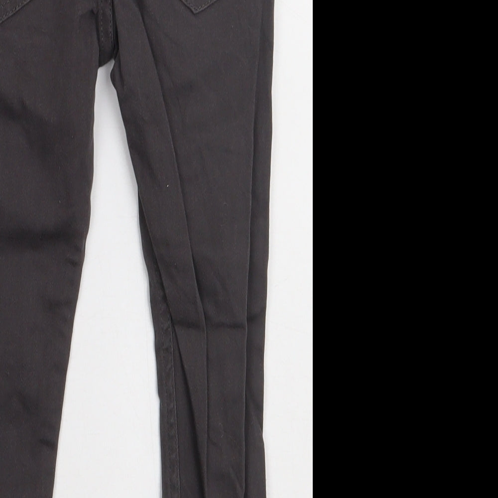 Primark Boys Grey  Cotton Skinny Jeans Size 6-7 Years  Regular Button