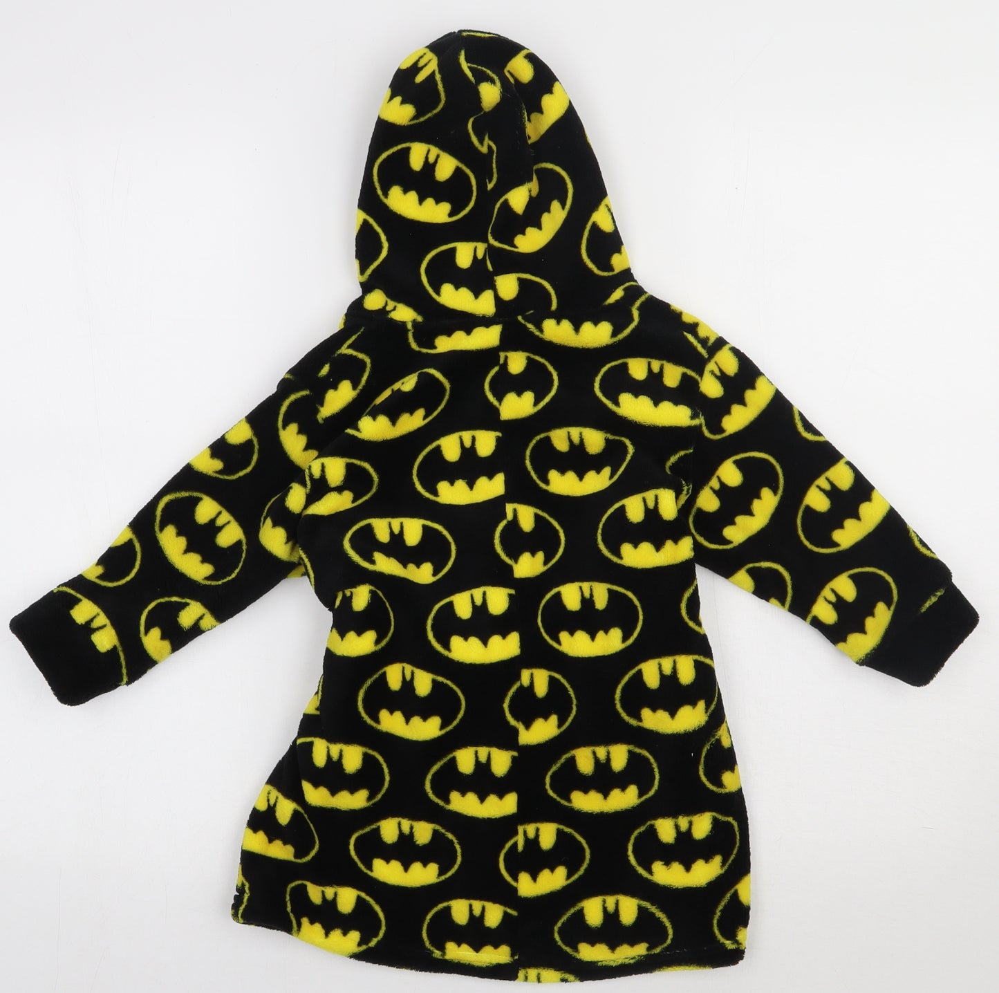 Primark Boys Black Geometric Polyester  Gown Size 2-3 Years  Tie - batman