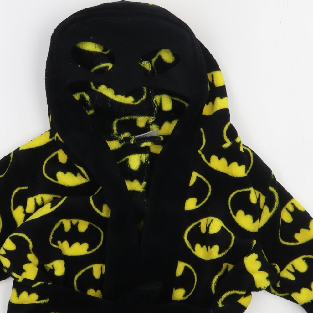 Primark Boys Black Geometric Polyester  Gown Size 2-3 Years  Tie - batman