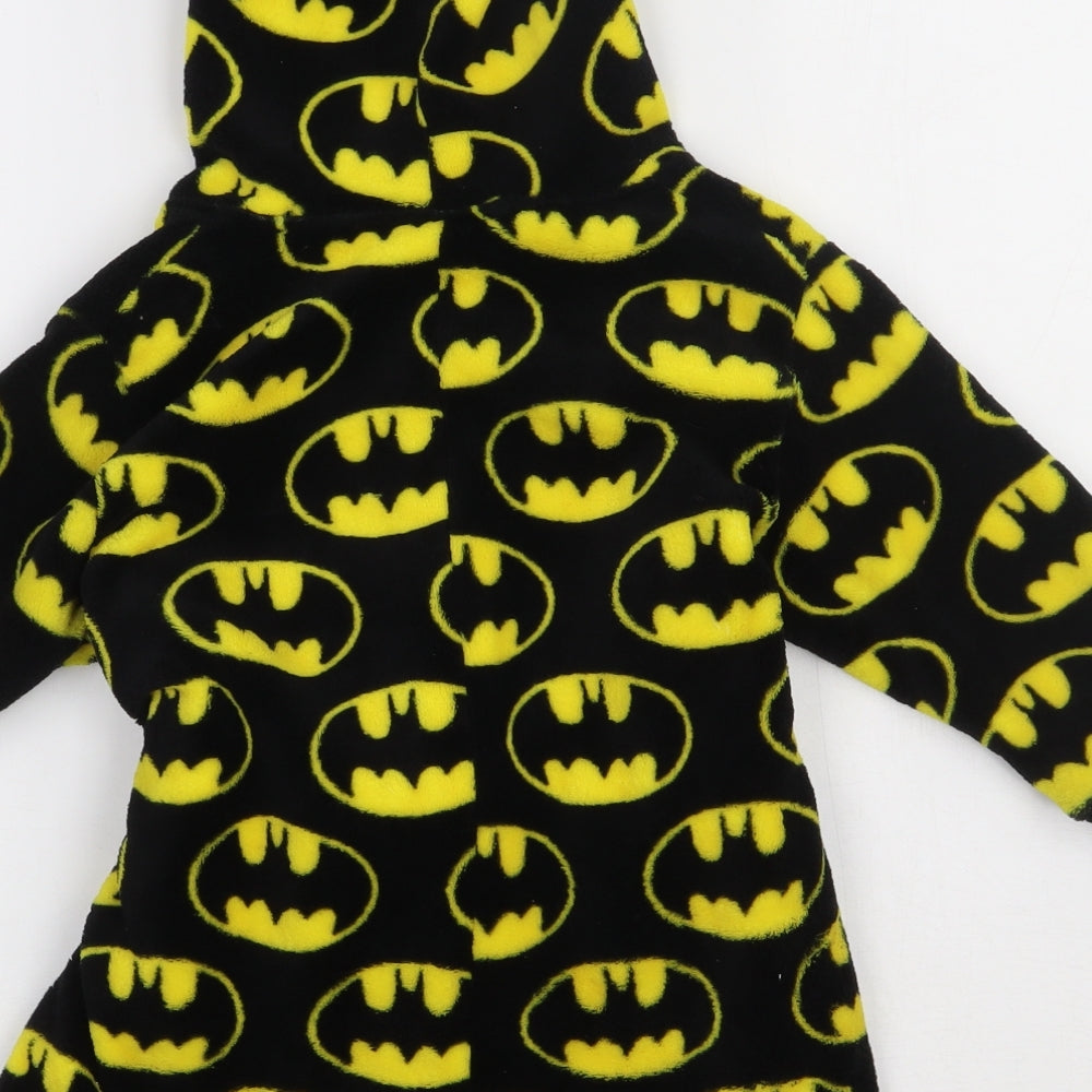 Primark Boys Black Geometric Polyester  Gown Size 2-3 Years  Tie - batman