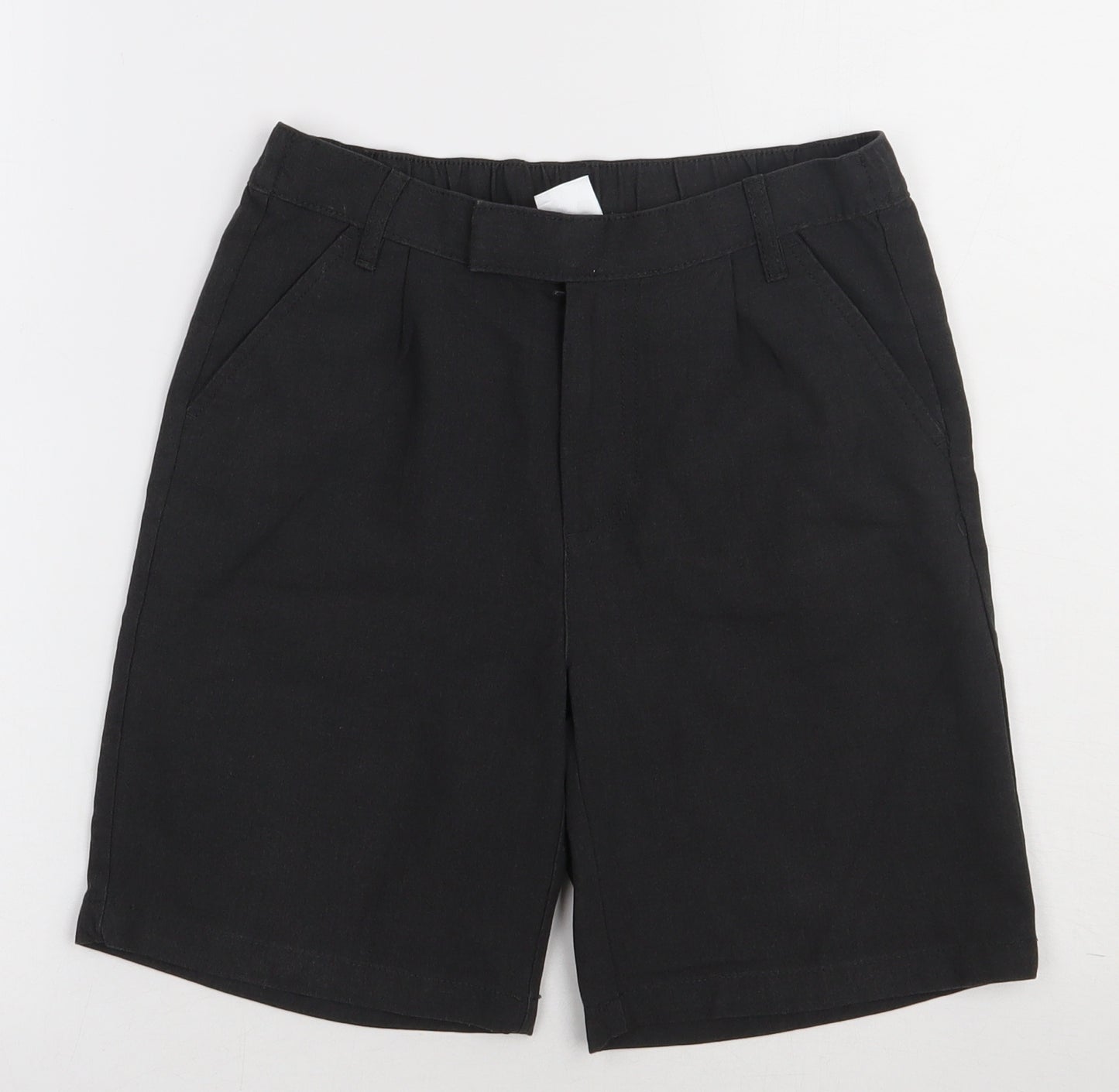 smart start Boys Grey  Polyester Bermuda Shorts Size 10-11 Years  Regular Hook & Eye - school Wear
