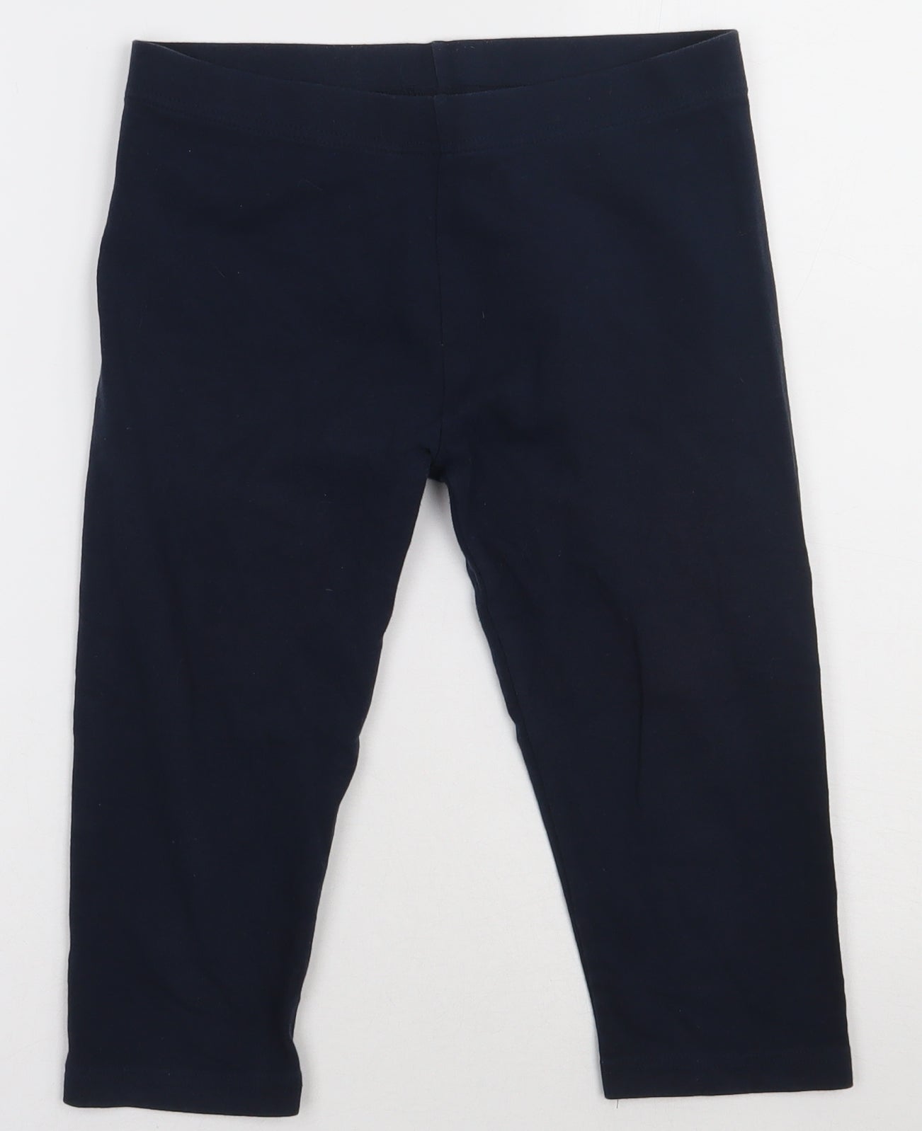 NEXT Girls Blue  Cotton Cropped Trousers Size 13 Years  Regular