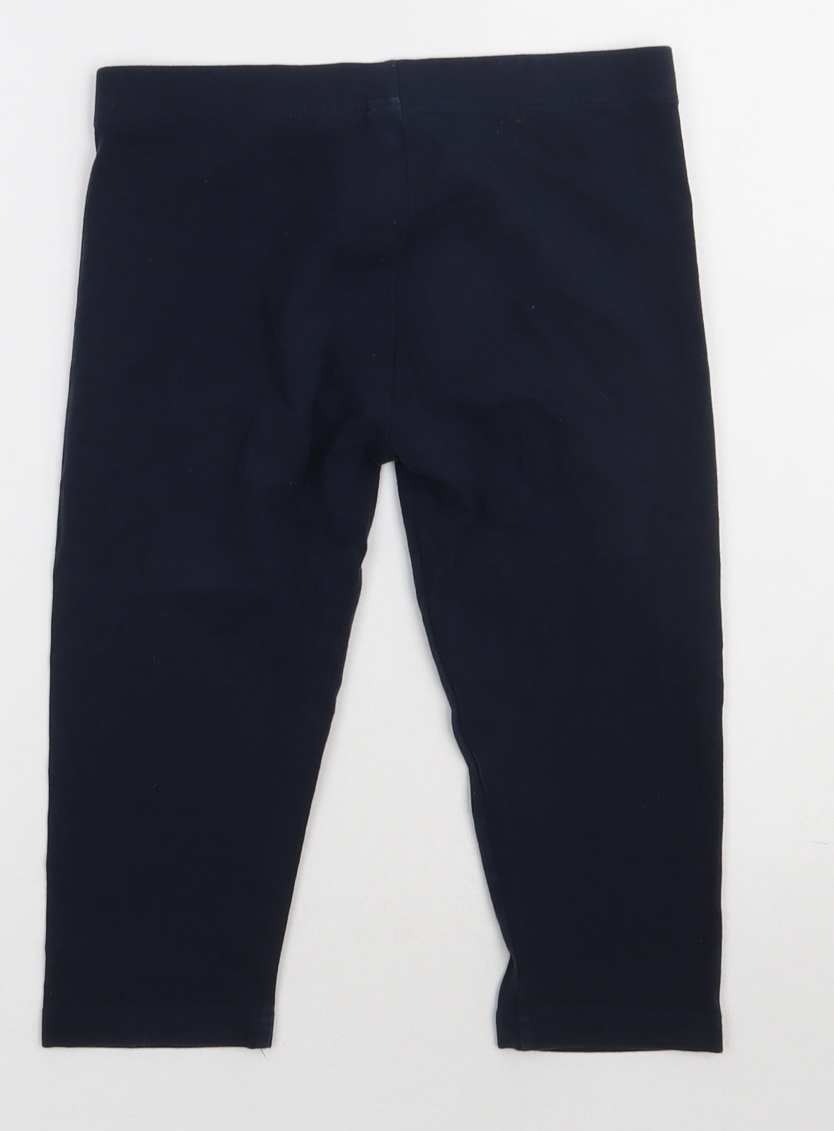 NEXT Girls Blue  Cotton Cropped Trousers Size 13 Years  Regular